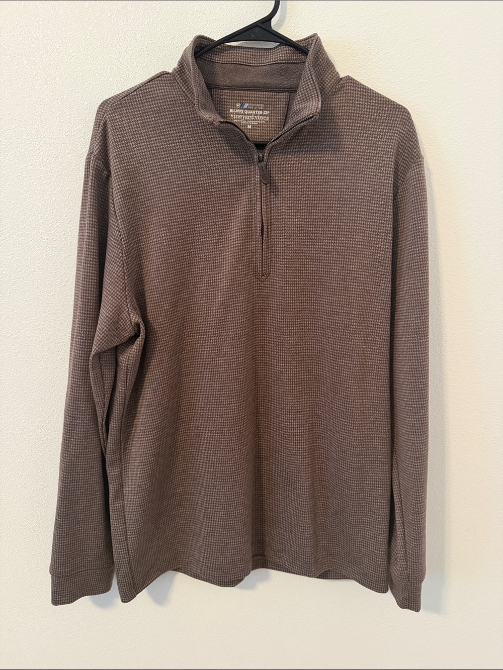 Men's Half-Zip performance Sweater - Brown